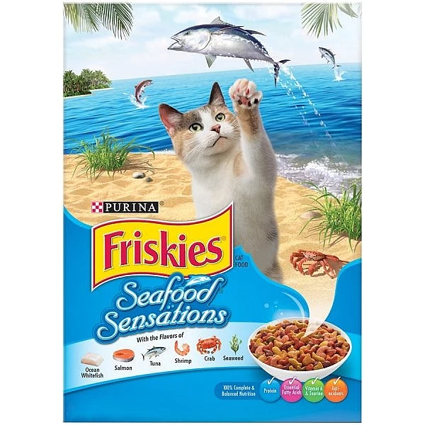 פריסקיז מזון לחתול מעדני הים (כחול) 7.26 ק"ג Friskies Sea Food