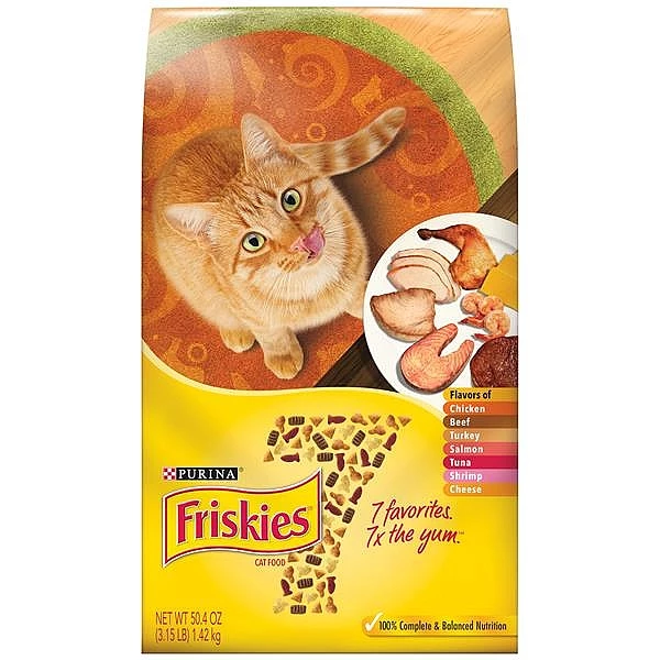 פריסקיז מזון לחתול שבע טעמים (צהוב) 7.26 ק"ג Friskies7