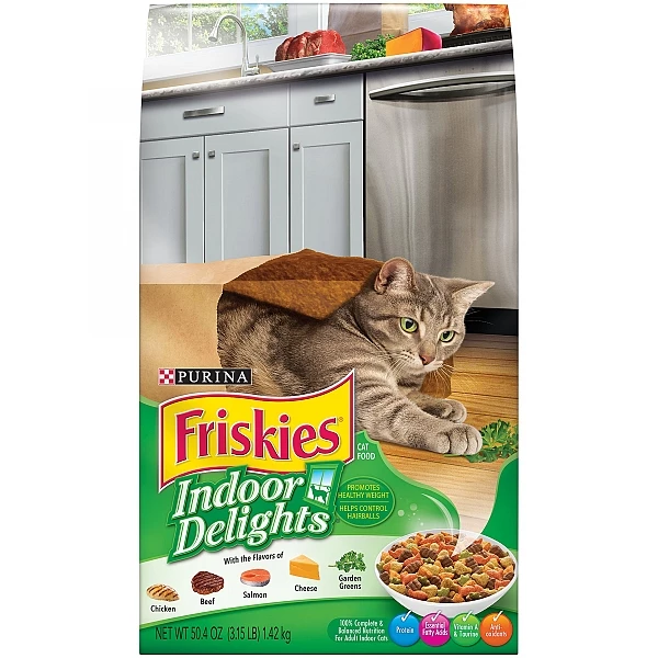 פריסקיז מזון לחתול מעדני הבית (ירוק) 7.26 ק"ג Friskies Indoor Delight