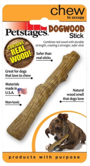 צעצוע מקל עץ לכלבים קטנים וגורים תוצרת ארה"ב Petstages