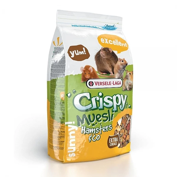 קריספי מזון מלא לאוגר 1 ק"ג Crispy Muesli