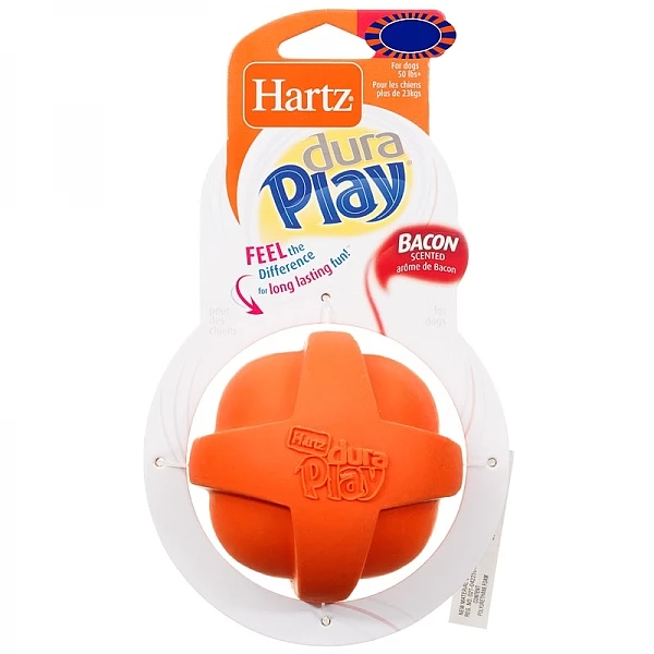 כדור גומי מצפצף לכלבים בינוניים וגדולים Hartz Dura Play M