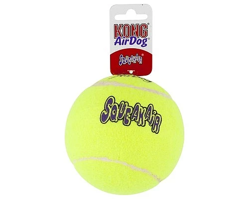 קונג כדור מצפצף Kong Squeaker XLכדור טניס עם צפצפה לכלבים גדולים במיוחד.נוח לאחיזה ולזריקה.איכותי ועמיד.