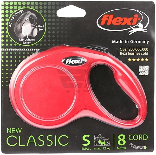 רצועת פלקסי נמתחת במגוון צבעים Flexi Classic S