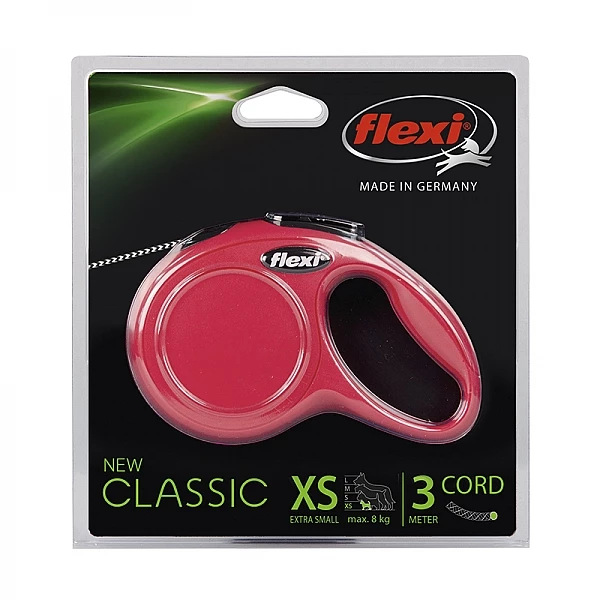 רצועת פלקסי נמתחת במגוון צבעים Flexi Classic XS
