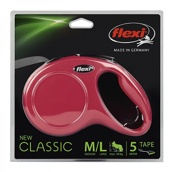 רצועת פלקסי נמתחת במגוון צבעים Flexi Classic M-L