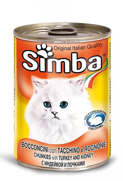 סימבה שימורים לחתולים עם בשר הודו