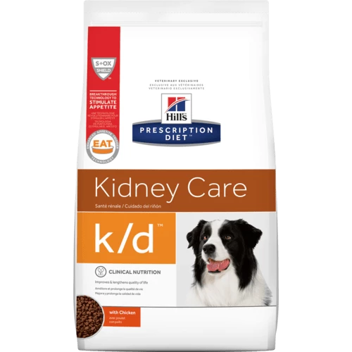 הילס KD לכלב אוכל רפואי לטיפול בכליות