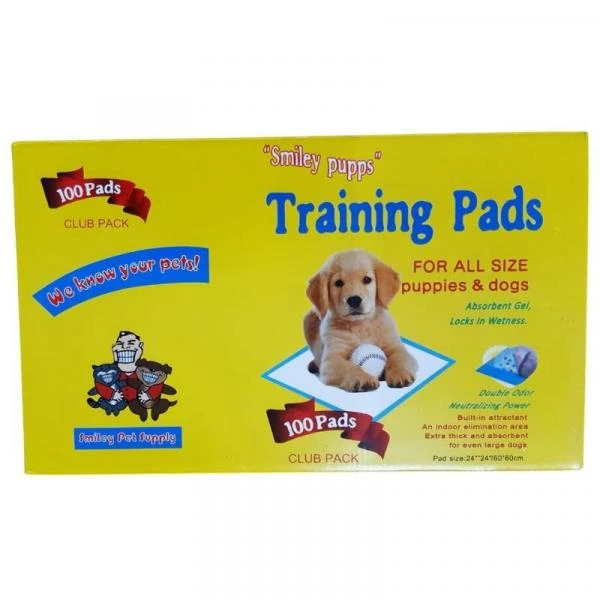 פדים לחינוך גורים 24 יח Smiley pet Training pads