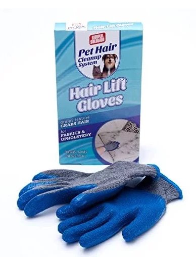hair lift gloves כפפה לטקס להסרת שיער ממשטחים לניקוי רב פעמי 