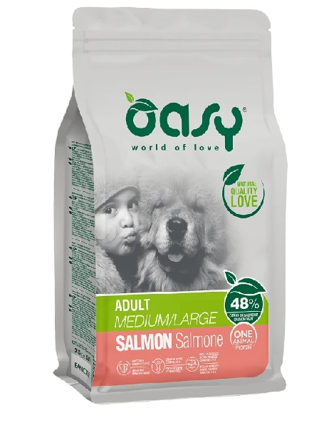 מזון לכלבים אואסי מונו פרוטאין 2.5 קג סלמון OASY