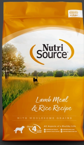 נוטרי סורס בוגר כבש עם אורז חום 2.3 קג NutriSource