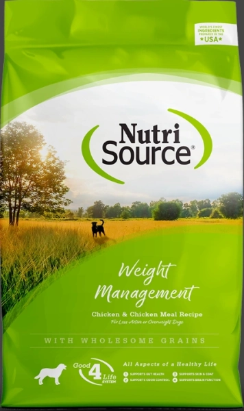 נוטרי סורס לייט עוף עם אורז חום 2.3 קג NutriSource