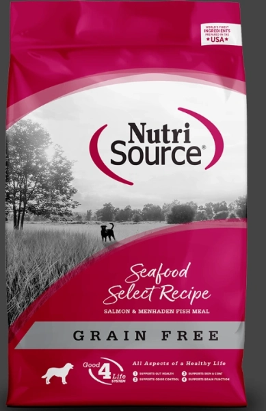 נוטרי סורס סלמון ללא 13.6 קג ללא דגנים NutriSource