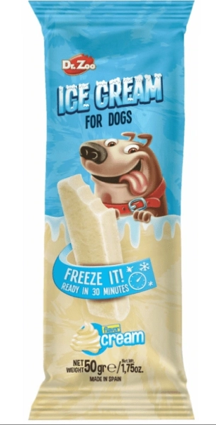 חטיף לכלב ארטיק גלידה בטעם שמנת