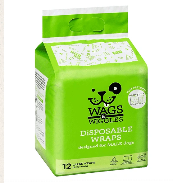 חיתולים רב פעמי לכלב זכר במבחר מידות MALE DOG WRAPS - WAGS & WIGGLES