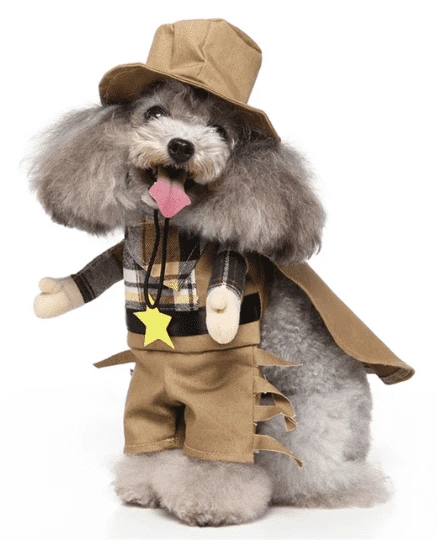 תחפושת לכלבים שריף עם כובע sheriff costume