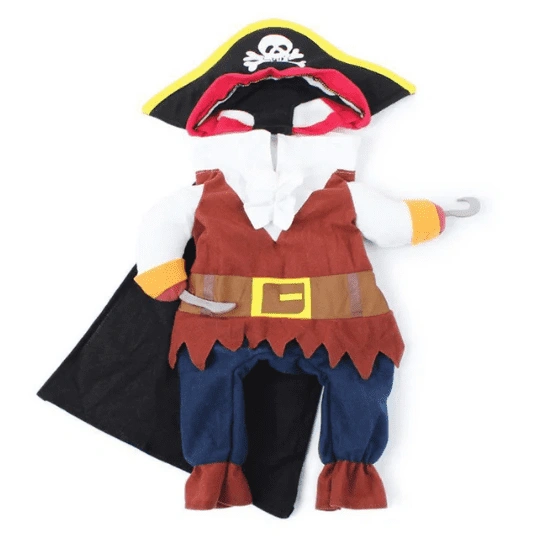 תחפושת לכלבים פירט עם קפטן Captain Pirat costume