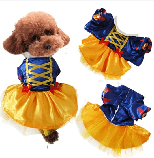 תחפושת שלגיה לSnow princess female dog costume