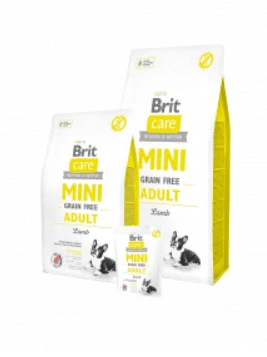 בריט קאר מזון לכלבים מיני עם כבש Brit Care Mini Grain Free Adult