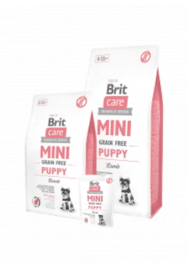 בריט קאר מזון לגורי כלבים מיני עם כבש Brit Care Mini Grain Free Adult