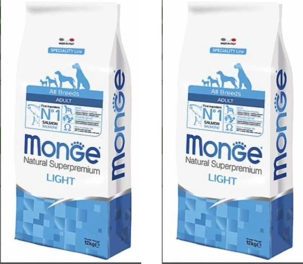 מונג' לייט 12 קג סלומון ואורז Monge בקניית 2 יחידות